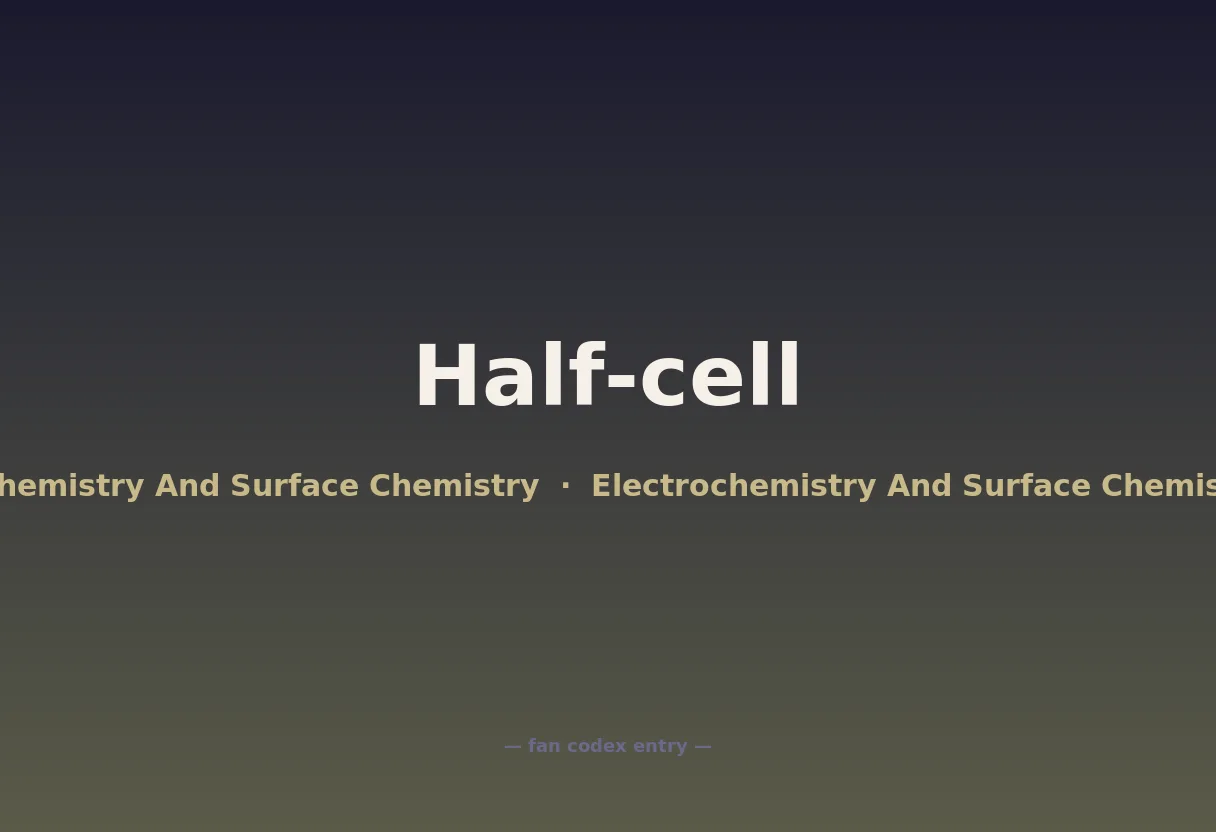 Half-cell